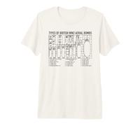 British WW2 Aerial Bombs Ordnance Diagram Premium T-Shirt