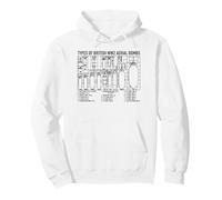 British WW2 Aerial Bombs Ordnance Diagram Pullover Hoodie