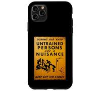 British WW2 Air Raid Warning Propaganda Ambulance Scene Case for iPhone 11 Pro Max