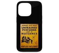 British WW2 Air Raid Warning Propaganda Ambulance Scene Case for iPhone 13 Pro