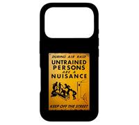British WW2 Air Raid Warning Propaganda Ambulance Scene Case for iPhone 17 Pro