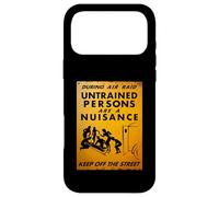 British WW2 Air Raid Warning Propaganda Ambulance Scene Case for iPhone 17 Pro Max