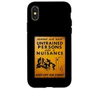 British WW2 Air Raid Warning Propaganda Ambulance Scene Case for iPhone X/XS