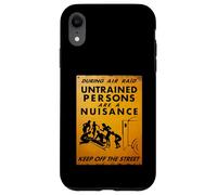 British WW2 Air Raid Warning Propaganda Ambulance Scene Case for iPhone XR