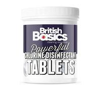 BritishBasics British Basics - Chlorine Disinfectant Tablets, For Hot Tubs, Spas And Pools - 200 Tablets 640G White