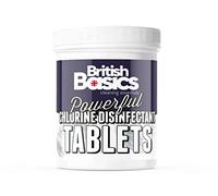 BritishBasics - Chlorine Disinfectant Tablets | For Hot Tubs, Spas and Pools | 200 Tablets 640g, White