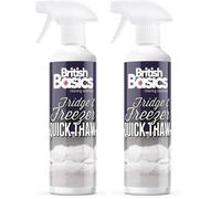 BritishBasics - Quick Thaw Fridge/Freezer Deicer Spray Defroster Cleaner to Remove Ice Fast, Easy to Use Deep Freeze & Refrigerator - 500ml (Pack of 2)
