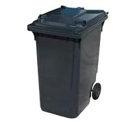 BritishBins Grey 360 ltr Wheelie Bin - Large Size Household Wheelie Bin (For Many Councils) - Tough & Durable - For All Your Outdoor Rubbish & Recycling - EN840 Certified & Tested