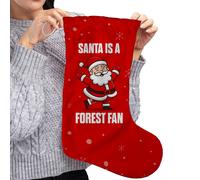 BritishmadeGifts Santa is a Forest Football Fan - Christmas Stocking
