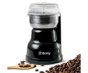 Britly Coffee Grinder | 160W Electric Coffee Grinder | Stainless Steel Blades for Coffee Beans Spices and Herbs | One Touch Operation | 1 Year Warranty