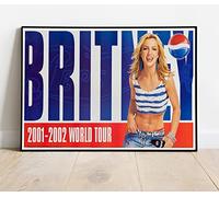Britney Spears 2001 2002 World Tour Live Concert Poster :: Huge 36"x24" Poster Print Similar (Slightly Larger) to A1 Size : Retro Reproduction BRING YOUR WALLS TO LIFE !!