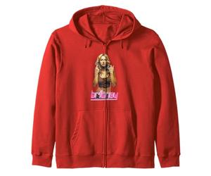Britney Spears Pose Pop Music by Rock Off Zip Hoodie