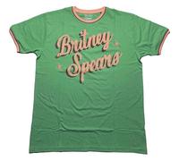 Britney Spears T Shirt Retro Text Logo new Official Unisex Green