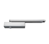 Briton 2320B.T.SES Size 2 - 4 CE "Easy-Opening" Cam Action Adjustable Door Closer with B/C Door Pull Side for Fire Doors - Silver
