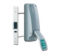 BRITON 389.N Push Pad Emergency Exit Mortice Nightlatch - Silver Enamelled