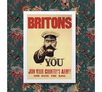 Briton Needs You WW1 Propaganda War Wall Art Poster Print | (A4 Framed - White Frame)