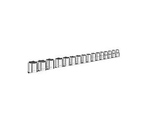 Britool E032902B Drive Socket Set, 1/2", 16 Pcs