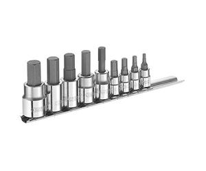 Britool E034802B Hex Bit Socket Set with 1/4 and 3/8-inch Mixed Drive (13 Pieces)