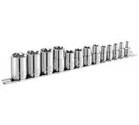 Britool Expert by Facom 13pc 1/4" 3/8" 1/2" Torx Socket Set with Rail E034801