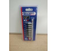 BRITOOL EXPERT BY FACOM E030704 8PCE 1/4" HEX SCREWDRIVER BIT SOCKET SET + RAIL