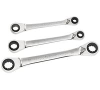 Britool Expert by Facom Ratchet Spanner 8-13mm to 16-19mm 4 in1 Ring Ratcheting (3pc Set)