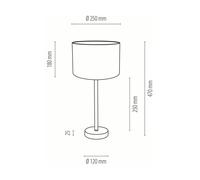 BRITOP Peacock table lamp, Ø 25 cm, green