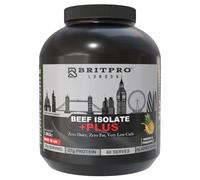 BRITPRO - Beef Protein Isolate Plus, 1.8KG - Mango Pineapple Flavour - 97% Protein Concentration, 27g Protein - No Added Sugar, Zero Fat, Dairy Free - Muscle Recovery & Strength - Made in UK