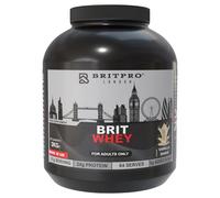 BRITPRO - BRIT Whey, 2kg - Vanilla Shake Flavour - 24g Protein, No Added Sugar, No Additives - Pure Whey Isolate & Concentrate Blend - Lean Muscle, Recovery & Strength - Made in The UK