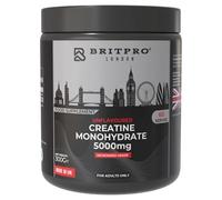 BRITPRO - Creatine Monohydrate, Unflavoured 300g - Ultra-Micronised Creatine - Lean Muscle, Strength & Endurance - Fast Absorption, Zero Fillers - Premium Quality - Made in The UK