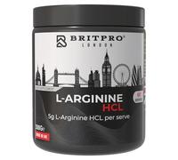 BRITPRO - L-Arginine HCL, 300g - High Purity Powder - Supports Nitric Oxide Production & Blood Flow - Pre Workout Performance & Muscle Pumps - Circulation Support - Made in The UK