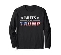 Brits For Trump Donald Trump 2020 Elections Gift Long Sleeve T-Shirt