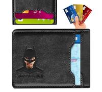 BRITSPHERE Leather Bat Wallet - Personalized wallet Man, Superhero Mask - Slim Card Holder, Bat ID Heroic wallet- Unique Holiday Gift Birthday, Anniversary, for Dad, Husband, Boyfriend, Father's day