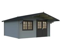 Britta M (4.5x4.5m | 17.5m2 | 40mm) Swiss Chalet Style Garden Log Cabin