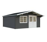 Britta XL (5x5m | 22.3m2 | 40mm) Swiss Chalet Style Garden Log Cabin