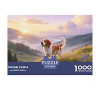 Brittany, 1000-piece Puzzle, A Mindful Pastime for Relaxation And Skill-building, Great for Interior Décor, Suitable for Ages 10+, Pet Dog, 38x26cm/1000pcs