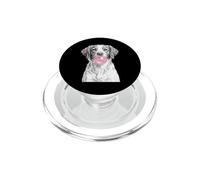 Brittany Dog Blowing Pink Bubblegum Bubble PopSockets PopGrip for MagSafe