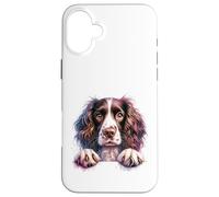 Brittany English Springer Spaniel Cocker Spaniels Dog Face Case for iPhone 16 Plus