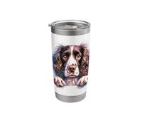 Brittany English Springer Spaniel Cocker Spaniels Dog Face Stainless Steel Insulated Tumbler