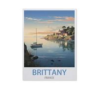 Brittany France，Jigsaw Puzzles for Adults 1000 Piece, Classic Puzzle Teens Boys Girls Puzzles Sturdy Tight Fitting Pieces,Letters On Back for Ideal Challenging And Gift（75x50cm）-GP51