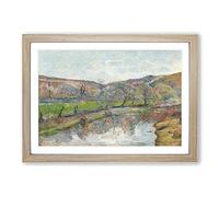Brittany Landscape by Paul Gauguin Framed Print | A2 Oak Framed Wall Art | Ready to Hang | Modern Nature Picture | Living Room Bedroom Lounge Office
