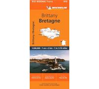 Brittany - Michelin Regional Map 512 (Michelin Maps, 512)