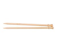 Brittany Single Point Knitting Needles 10"-Size 19/15mm, Birch, US 19, 15 mm