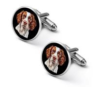Brittany Spaniel Dog Cute Shirt Cufflinks for Men Tuxedo Shirts Metal Cuff Links Jewelry Accessories
