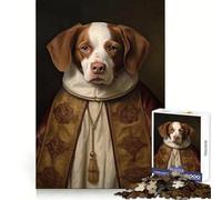 Brittany Spaniel The Pope Puzzles for Adults 1000 Piece Memory Enhance Soft Distraction Accurate Cut Perfect Xmas (38x52cm)
