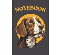 Brittany Spaniel Vibes - Fun Cartoon Dog Design: 120-Page Narrow Ruled Notebook | Ideal Gift for American Brittany Owners, Dog Lovers & Pet Parents