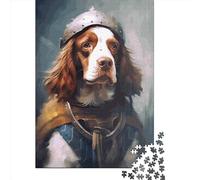 Brittany Spaniel Viking Wooden Jigsaw Puzzles 1000 Pieces for Adults Jigsaw Puzzles for Adults 1000 Piece Puzzle Educational Games 1000pcs (75x50cm)