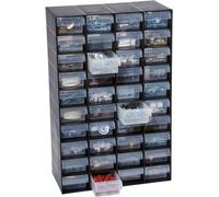 Britten & James 40 Drawer Storage Cabinet Organiser Unit Black ideal for Workroom, Workshop, Garage or Shed