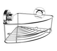 Britten & James Corner Shower Tidy Suction Fit Rust Proof Stainless Steel