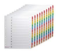 Britten & James Extra Wide File Index Dividers Numbered 12-Part 1-12 [Pack of 10 Sets]