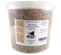 Britten & James High Energy No Mess Seed and Suet Mix for Wild Birds